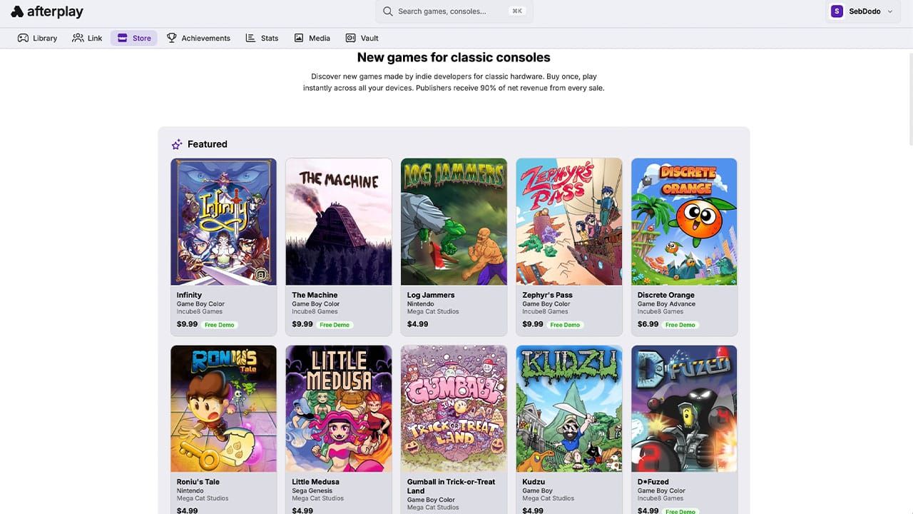 Afterplay ROM Store