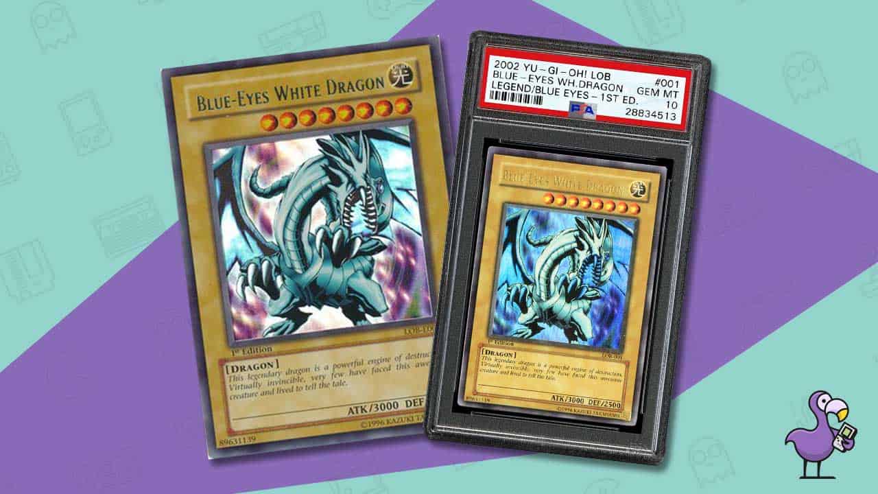 blue eyes white dragon yu-gi-oh card 2002 psa 10