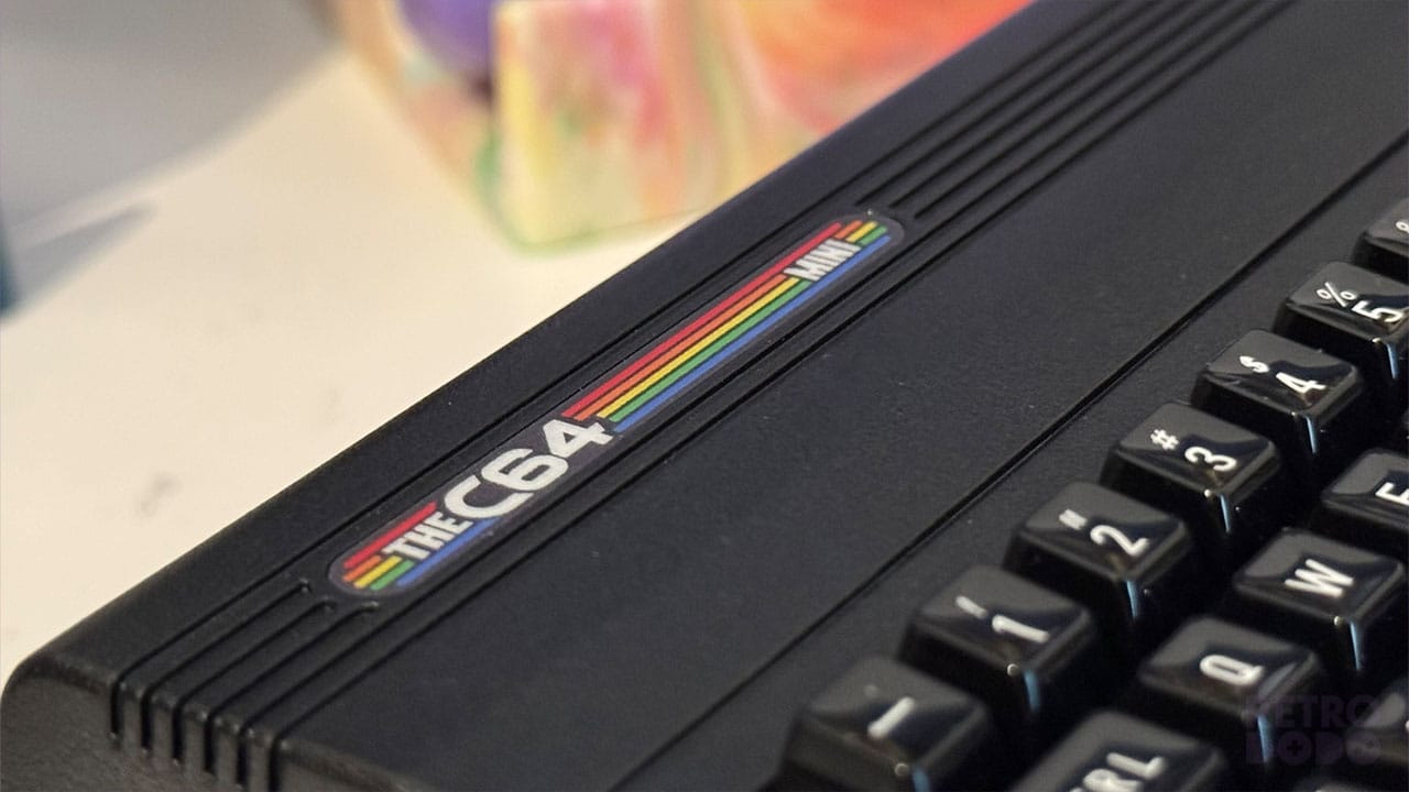 Close up of the C64 logo