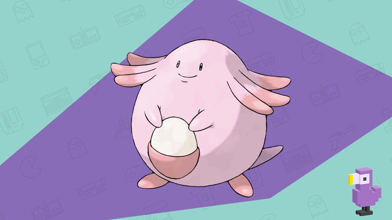 Chansey - pink pokemon wih an egg pouch
