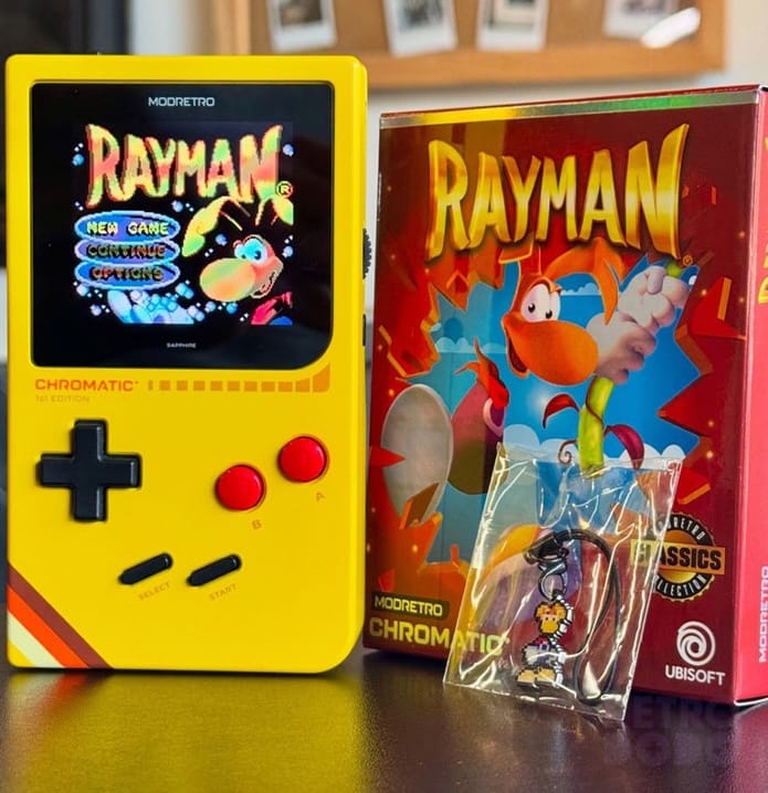 Rayman box and a Yellow Chromatic.