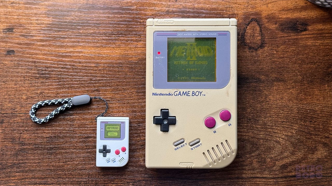 The Micro GB next to the Game Boy DMG