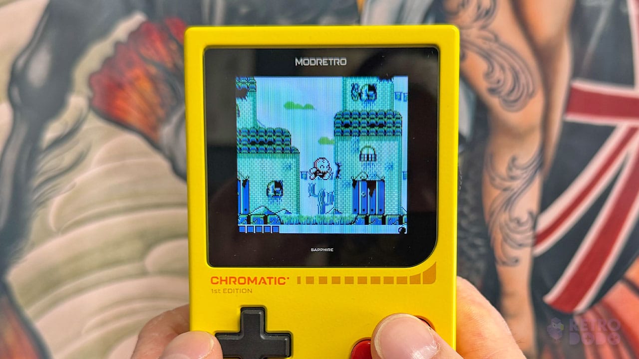 A close up of the gameplay in Hermano
