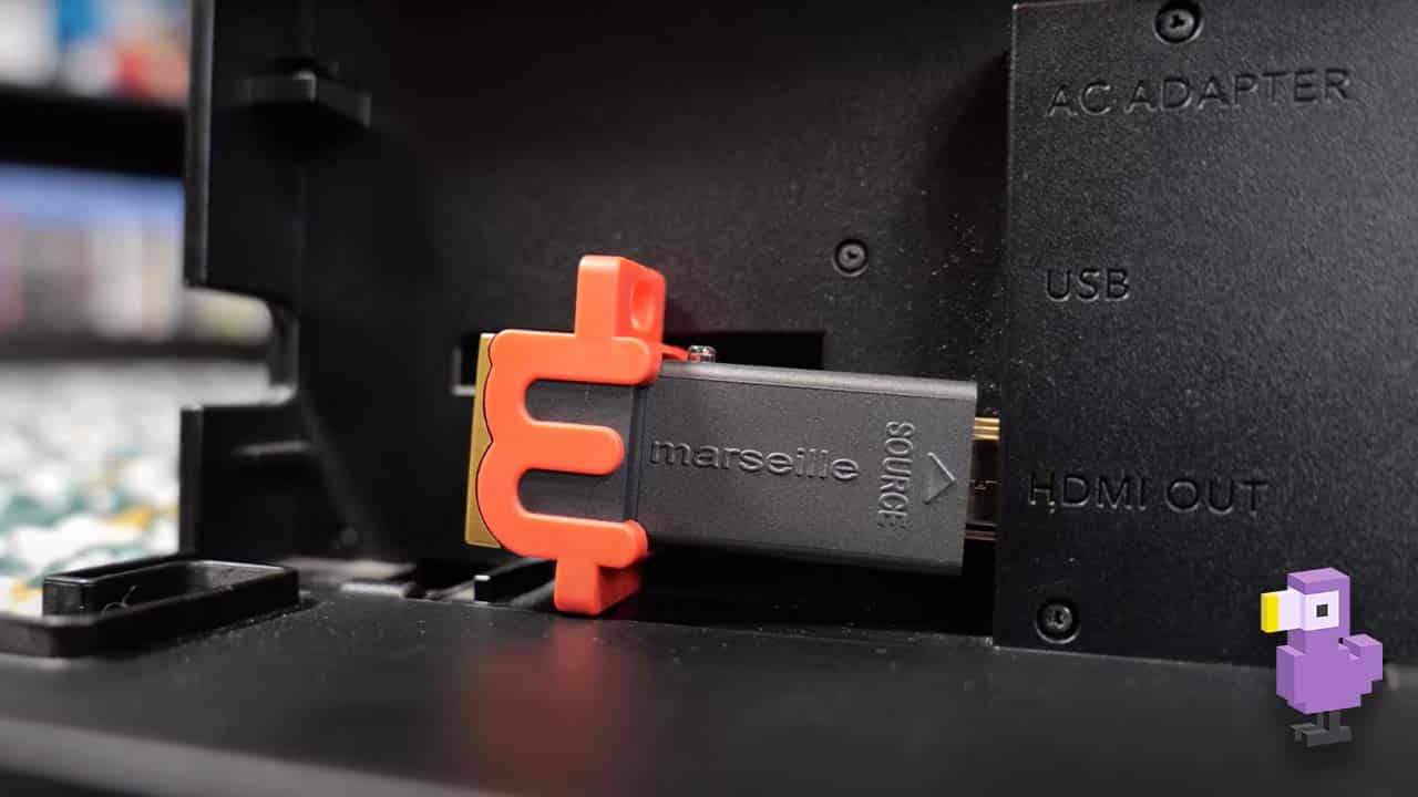 mclassic hdmi upscaler in a Switch dock