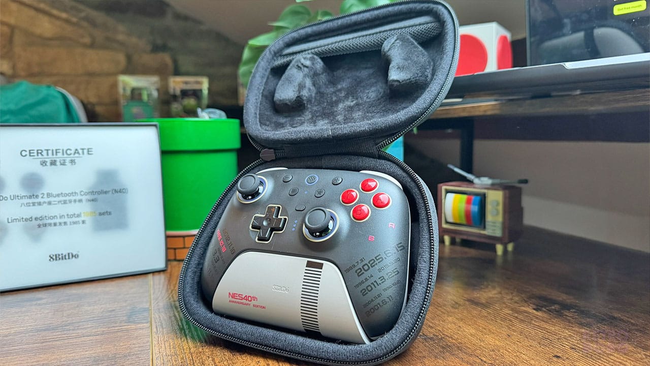 NES40th controller inside its carry case