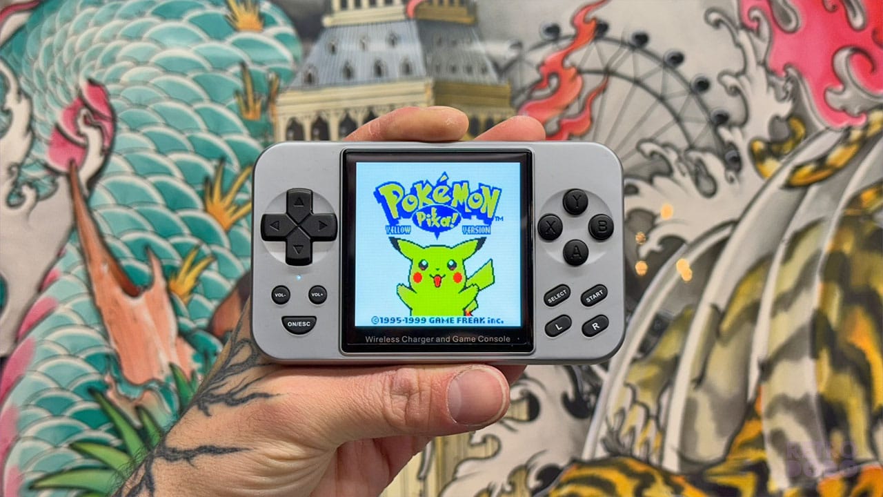 Pokemon Yellow on the Game Palm