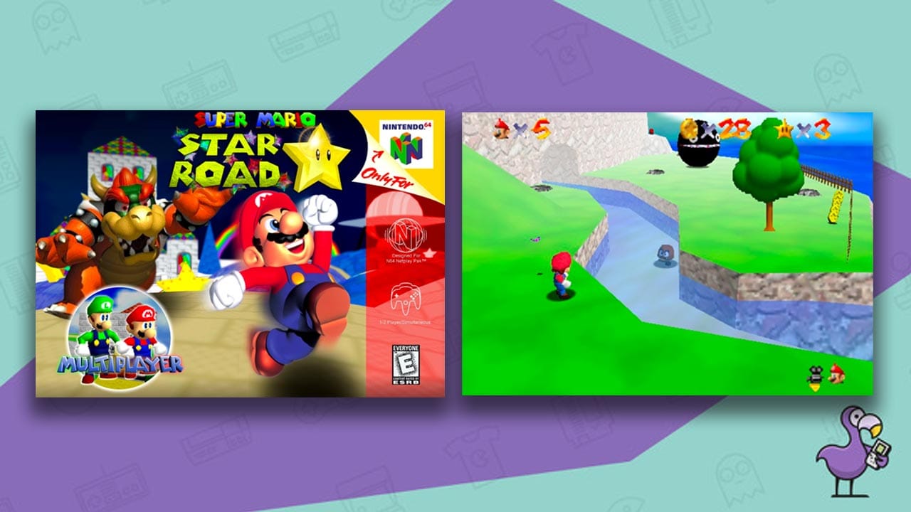 Super Mario Star Road ROM hack case and gameplay