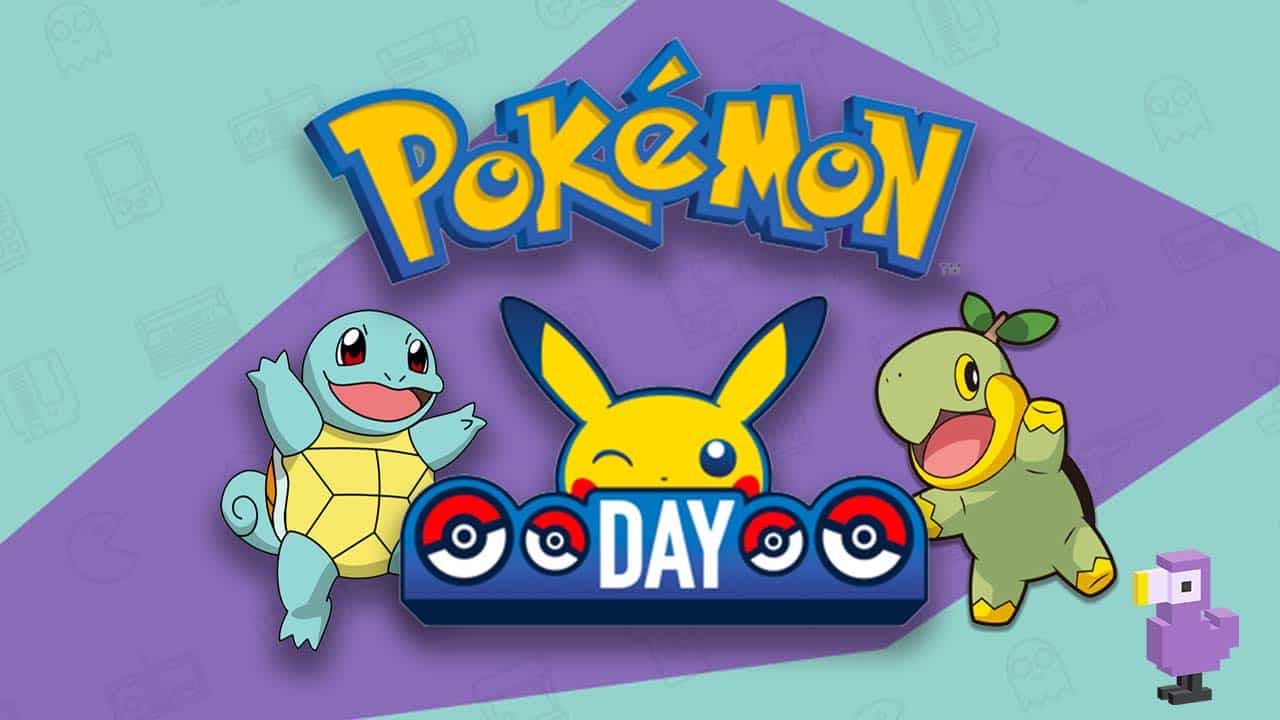 Pokemon Day logo with Squirtle & Turtwig