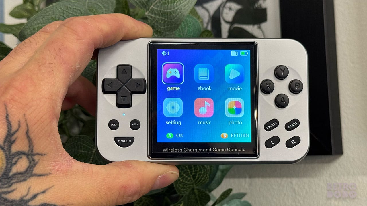 The operating system of the Game Palm